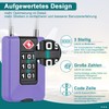ZHEGE Suitcase Lock, Combination Lock Suitcase with Flexible Cable, TSA