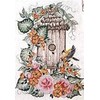 Bucilla 43091 Counted Cross Stitch Kit Birdhouse with Flowers