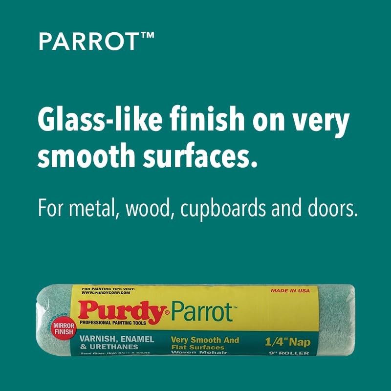 Purdy 140626040 Jumbo Mini Parrot Roller Cover Replacements, 2-Pack, 6-1/2