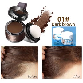 Maycheer Hairline Shadow Powder, Maycheer Hair Shadow Root Cover Up, Maycheer Hair Shadow, Hair Line Concealer Root Cover Up, Unisex Root Touch Up Hair Powder Bronzer Makeup - Color: #01