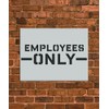 Employees Only Sign Stencil Template - Reusable Stencil - INNOVO