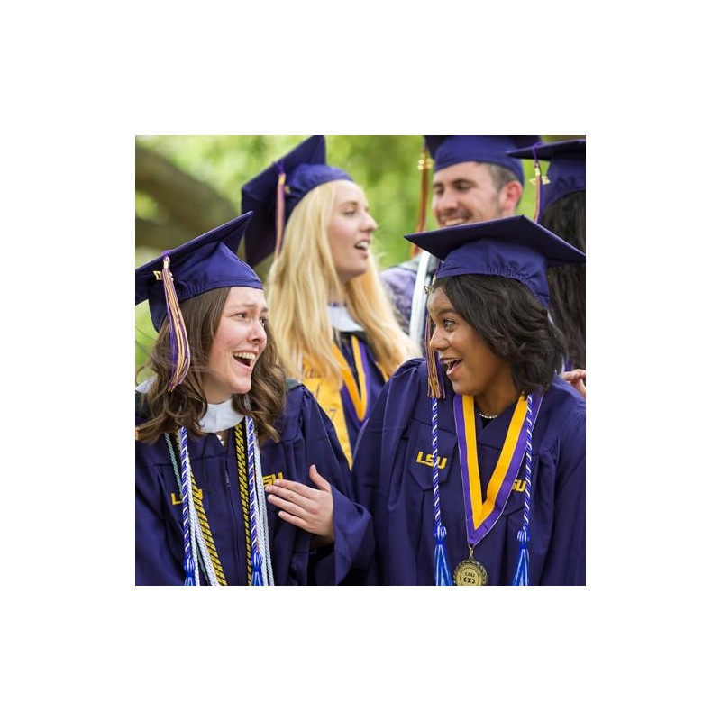 Graduation Honor Cords Royal Blue and White Graduation Cords, 67"