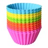 BiaoGan Silicone Cupcake Baking Cups, Multi Color Reusable Muffin Cup