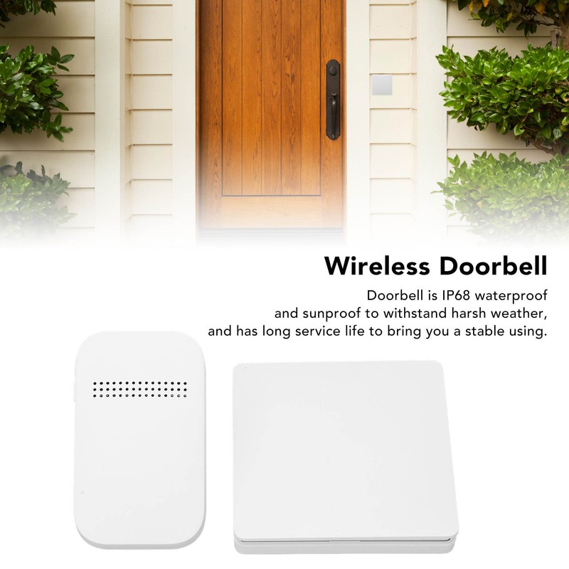 0.25W 433MHz Self Powered Wireless Doorbell 86 Switch to For