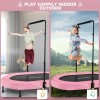Unbranded Foldable Trampoline, Mini Rebounder Trampoline with Adjustable Handle, Exercise~