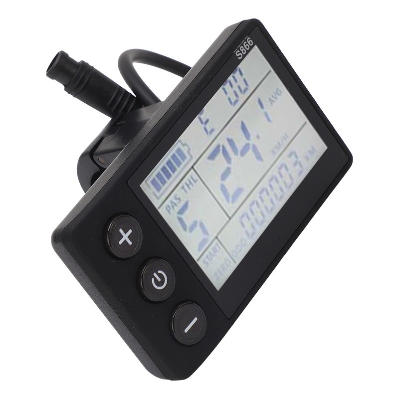 Electric Scooter Conversion LCD Display with 6P Waterproof Connector Mountain