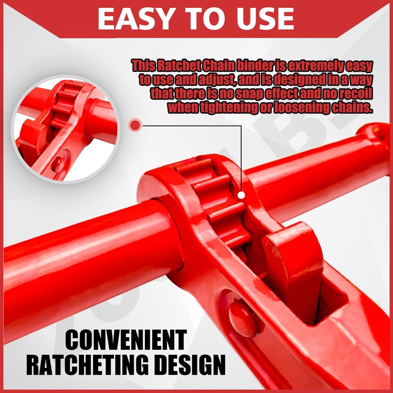 YATOINTO Ratchet Chain Binders 1/4'' - 5/16‘’ | 2 Pack