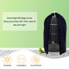 Black Round Dome Top Bird Cage Cover Shield,Birdcage Light Covers