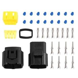 X AUTOHAUX 8 Pins Way Car Waterproof Electrical Connector Terminal Set
