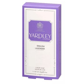 Yardley London English Lavender for Women Luxury Soaps 3x3.5 Oz (Pack of 3)