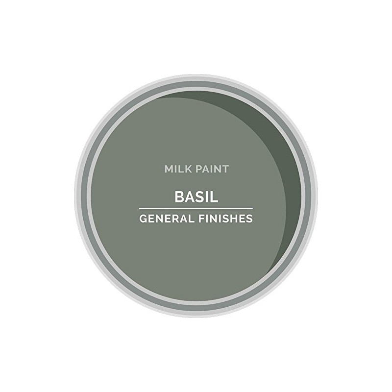 General Finishes Water Based Milk Paint, 1 Pint, Basil