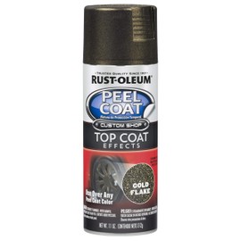 Rust-Oleum 297339 Peel Peelable Coating, Metallic Gold Flake, 10 Ounce