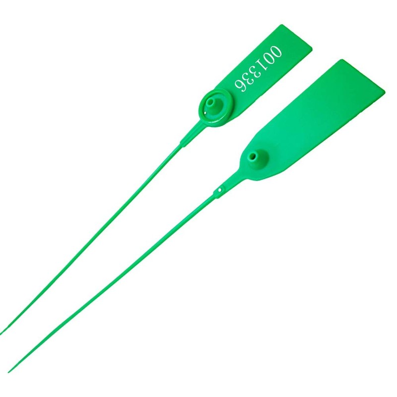 Plastic Numbered Security Seal Pull Tight Padlock Safety Tag Tamper