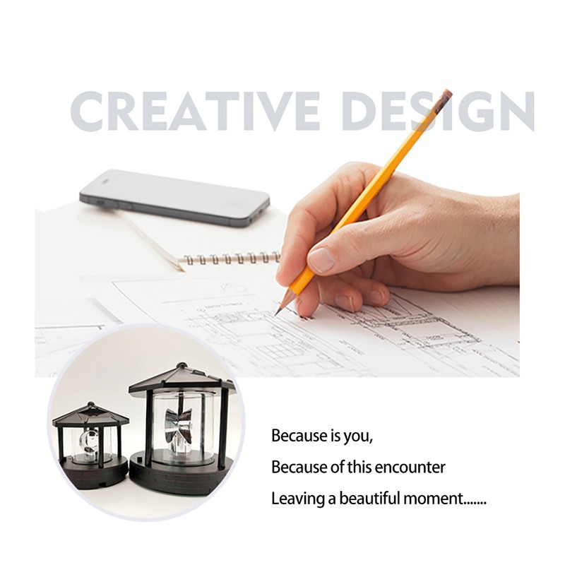 Led Rotating Lighthouse Beacon Lamp Rotating Outdoor Decorative Lamp Energy