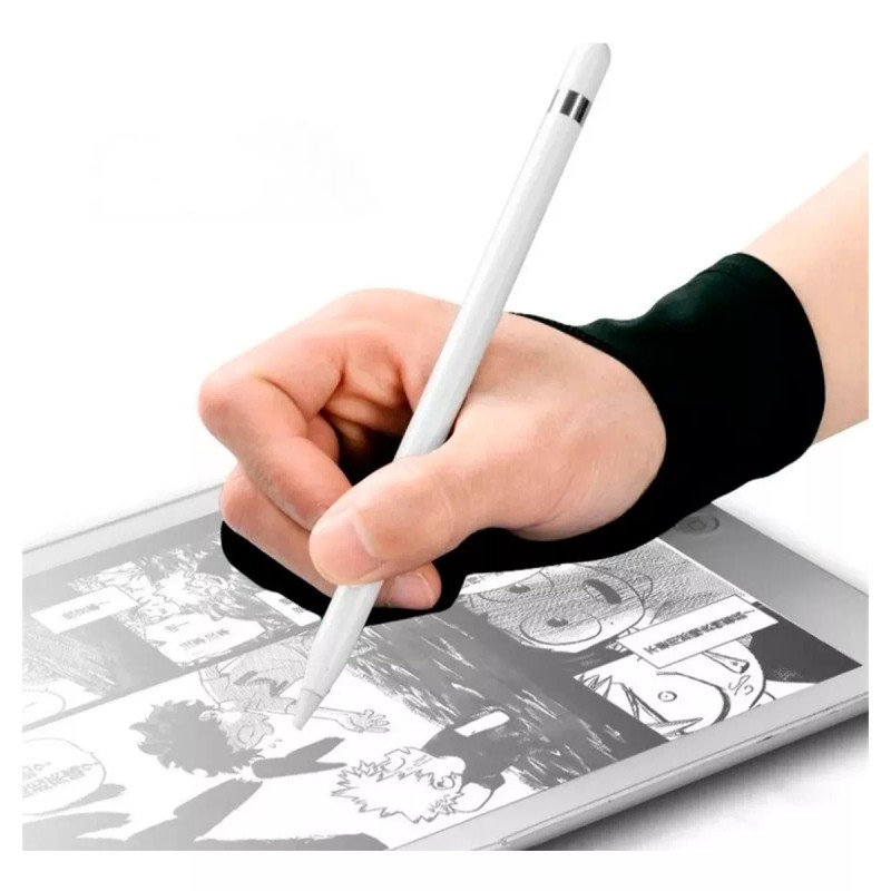 Veraly Guante 2 Dedos Protección Papel O Tableta De Dibujo