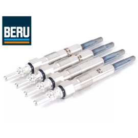 BERU (OEM) Set of 4 OEM (BERU) Diesel Glow Plugs for VW Beetle Golf Jetta Passat TDI