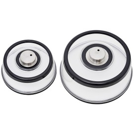 Pressdome - Universal Vacuum Air Tight Food Sealer Containers - Professional (Jumbo and Junior) with Plate