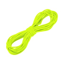 MECCANIXITY Bungee Cord Elastic Cord Heavy Stretch String Rope 5/32" 11 Yards (4mmx10m) Elastic String for DIY Sewing Outdoor Camping Tie Down Hook Strap,Fluorescent Yellow