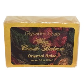 Camille Beckman Oriental Spice Scented Glycerine Bar Soap for Hands, Face and Body, 3.5 Ounce