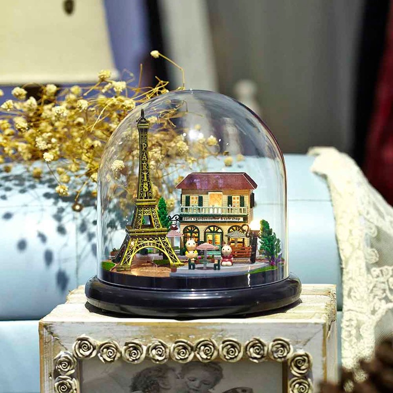 DIY Doll House Music Box Miniature House Toy Kit with
