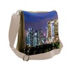 Ambesonne Travel Messenger Bag, Singapore City, Unisex Cross-body