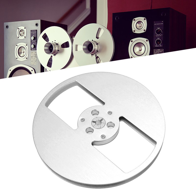 1/4 7 Inch Empty Reel Aluminum Alloy 2 Hole Opening