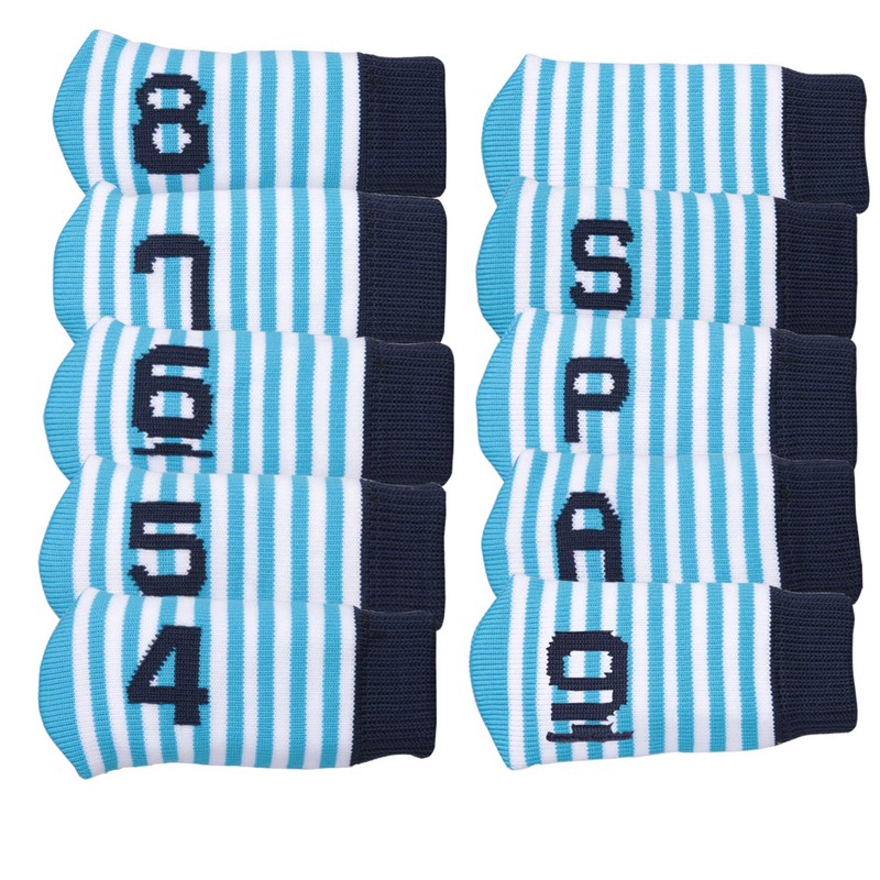 10 Pack Golf Iron Headcovers Stripe Pattern with Iron Headcovers