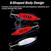 Balifly Spoon Fishing Lures Spinner Baits with Treble Hooks Blade