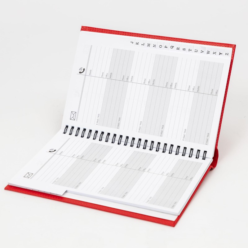 Telephone Address Book A-Z Index Hard Back Cover A5 Address