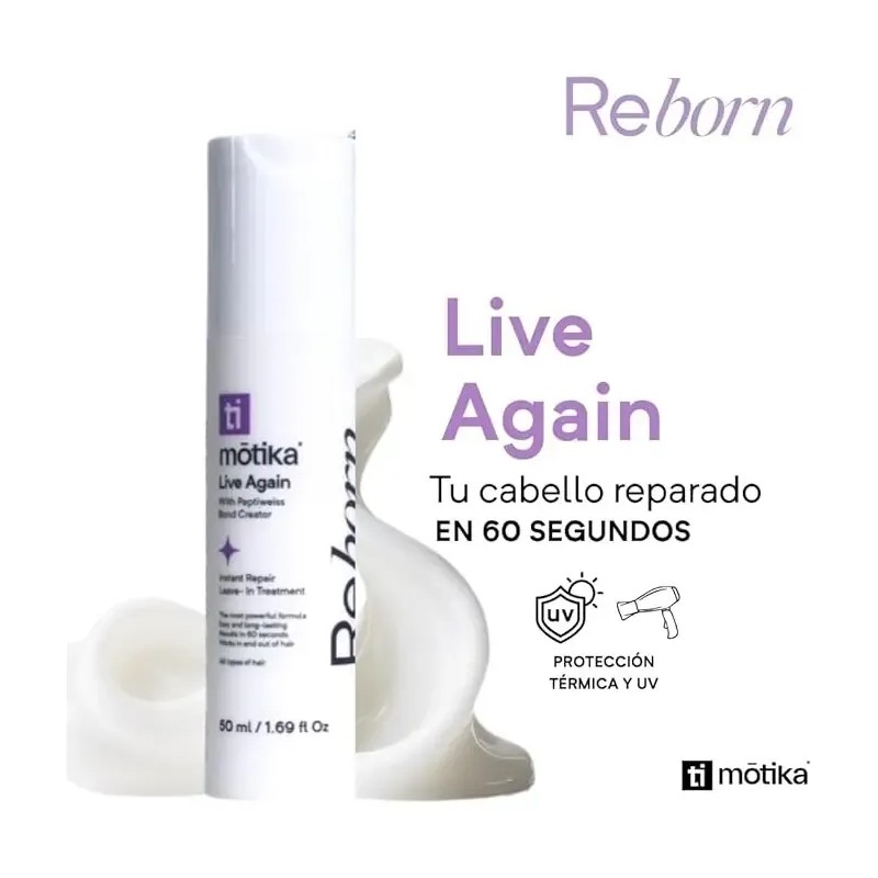 Tratamiento Para Cabello Dañado Motika Live Again 50 Ml