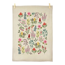 Earth Greetings Tea Towel - Australian Wildflowers, 1 Tea Towel