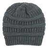 Camelliass Women Knitted Beanie Hat Satin Lined Winter Warm Cap