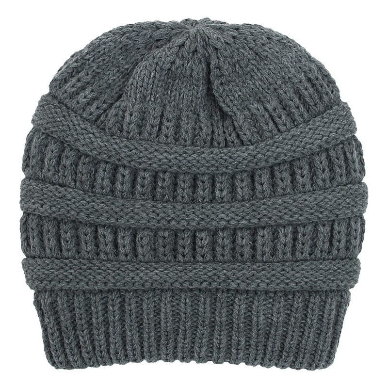 Camelliass Women Knitted Beanie Hat Satin Lined Winter Warm Cap