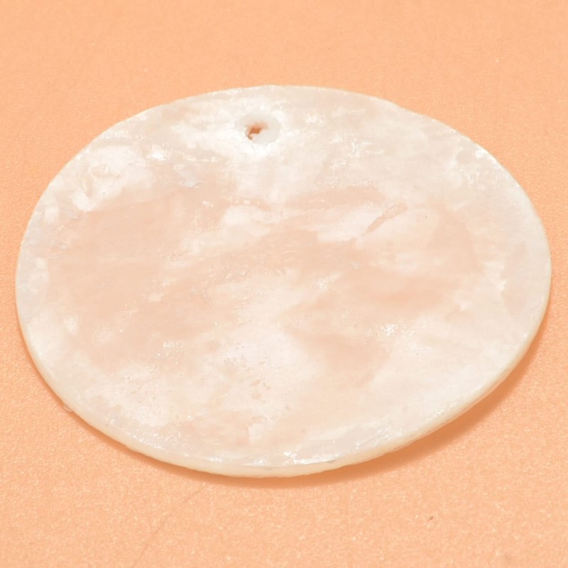 Plate Beads 100 x Mother of Pearl Bowl Round 35