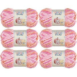 Bernat Baby Blanket Yarn-6/Pk-Peachy, 6/Pk, Peachy 6 Pack