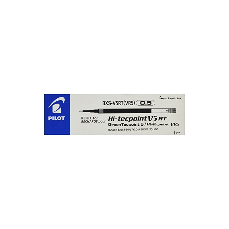 Pilot Refills for V5 RT/Greenball 0.5 mm Tip (Box of