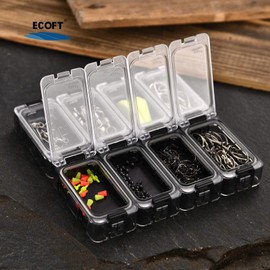 ECOFT Small Tackle Box 8pcs Removable Freely Assemble Fishing Tackle Storage Boxes Strip Seal Luminous Waterproof Fishing Tackle Organizer With Magnetic Function Storage Organizer Box