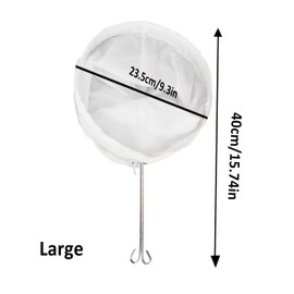 1PC Reusable Nut Milk Bags Cheese Cloths for Straining, Ultra Extra Fine Mesh Jelly Juice Honey Food Sieve Strainer for Juicing, Coffee Pulp Strainer Cloth, Berry Seed Strainer