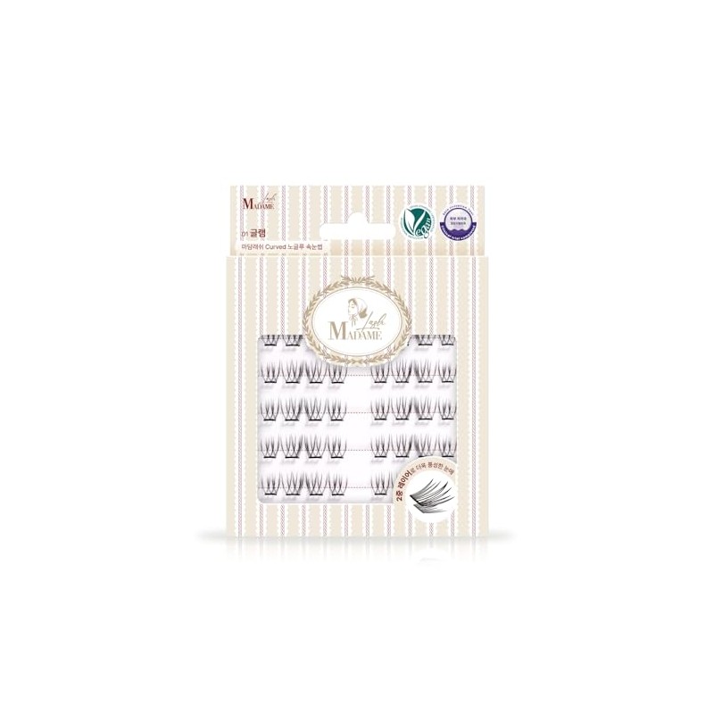 Madame Lash Nogue Vegan Cluster False Eyelashes for Partially Light