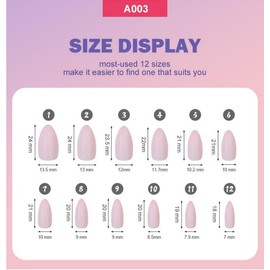 12Packs 288Pcs Press on Nails 12Colors Medium Stiletto Fake Nails Solid Color False Nails Pure Color False Nail Tips Glossy Nails Press ons,Colorful Nail Art for Women Girls Daily Wear Manicure