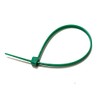 TR Nylon Plastic Cable Ties, Zip Ties Green wrap (Green,