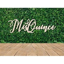 Mis Quince Wood Sign for Backdrop,Quinceañera Decorations 15th Birthday Quinceañera Party Decor for Mis Quince 15th Birthday Gift Wall Bedroom Photo Booth