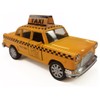 NYC Taxi in Yellow Cab with Pullback Action, Die Cast