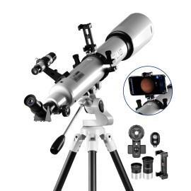 ESSLNB 70080 Professional Telescope 70X W/ Star Tracking APP  for Beginners Adults Gift