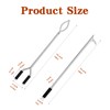 40" Stainless Steel Fire Log Tongs Firewood Grabber and Fire