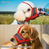 2 PCS Dog Muzzle Comfortable Breathable Mesh Muzzle with Adjustable