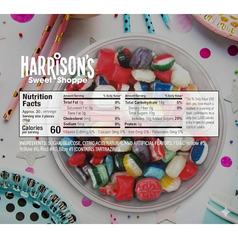 Harrisons Assorted Hard Candy, 16oz | Old Fashioned Assortment |