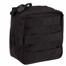 5.11 Tactical Molle Pouch, 6" x 6" Storage Accessory for Bags, Backpacks & Duffels, Black, Style 58713ABR