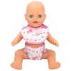 ZWOOS 8-Piece Doll Bib and Nappies for Baby Dolls, Cute