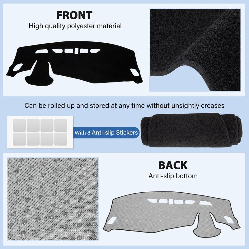FETUSI Dashboard Cover Mat Compatible with Chevy Trax 2024 2025